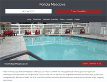 Tablet Screenshot of portolameadows.com